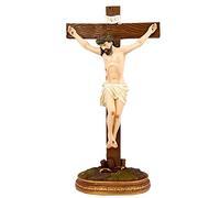 Inmaculada Romero IR Crucifix Christ Figurine 60 cm. Base Image résine Socle