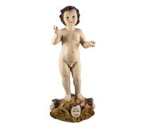 Inmaculada Romero IR Enfant Jésus Figure 60 cm. Base Anges Image Résine Socle