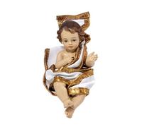 Inmaculada Romero IR Enfant Jésus Naissance Figurine de Noël 12 cm Robe Vêtements Couleur Crème Résine
