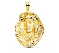 Inmaculada Romero IR Espoir Pendentif Silhouette Triana en or 9 carats, 28 mm. Gravé. Gravure incluse. Personnalisable.