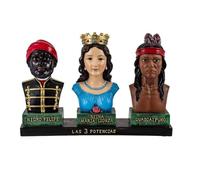 Inmaculada Romero IR Figurine 3 Pouvoirs Peuple Vénézuélien 30 Cm. Image De La Reine Noire Felipe María Lionza Guaicaipuro