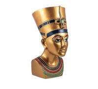 Inmaculada Romero IR Figurine Buste De La Reine Néfertiti De L'Egypte Ancienne 25 Cm. Statue De Sculpture Dorée