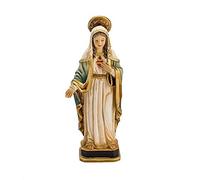Figurine Coeur Immaculé De Marie l'image 13.5Cm. Résine À Base De Décoration Ornementale