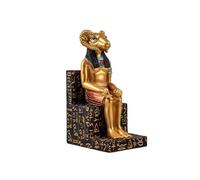 Inmaculada Romero IR Figurine du Dieu Égyptien Amon 15 Cm. Statue du Roi des Dieux Doré Assis