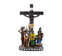 Inmaculada Romero IR Figurine Jésus Christ Croix 7 Pouvoirs 34 Cm. Image en Résine