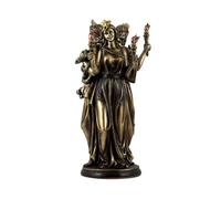 Inmaculada Romero IR Hekate Figurine 28 cm. Gardienne de la Nuit Image résine Couleur Bronze Dieu sorciers et sorciers