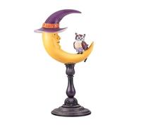 Inmaculada Romero IR Lune Chapeau Sorcière Figurine 46 cm Détail Hibou Image Résine