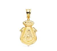 Inmaculada Romero IR Médaille pendentif du Bouclier de la Confrérie de Rocío de Huelva en Or 18 carats de 27 mm.