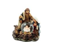 Inmaculada Romero IR Naissance Crèche de Noël 11 cm Enfant Jésus Boule Eau Figurine Résine Classique Vierge Marie