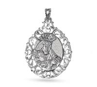 Inmaculada Romero IR Notre Médaille du Père Jésus Nazaréen Palma del Río en argent massif 925 mm, 44 mm. Gravure incluse - Personnalisable - GRAVURE INCLUSE DANS LE PRIX