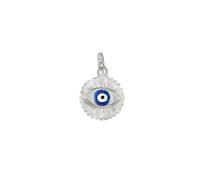 Inmaculada Romero IR oeil Pendentif turc en argent sterling 925, rond avec un œil émaillé au centre.