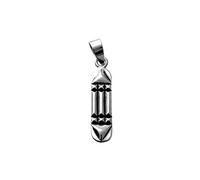 Inmaculada Romero IR Pendentif de 25 mm Sterling d'argent de Atlante. Protection amulette détails Impression recto-verso