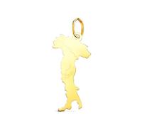 Inmaculada Romero IR Pendentif En or 18 carats, 25 mm. Silhouette italienne avec une finition polie.