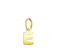 Inmaculada Romero IR Pendentif Lettre initiale E en or 18 carats, 8,2 mm, finition lisse et polie
