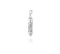 Inmaculada Romero IR Pendentif Pendentif porte-bonheur en argent sterling 925 avec amulette plaquée rhodium de 32 mm.