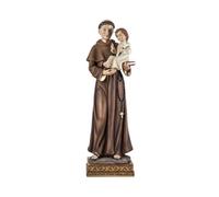 Inmaculada Romero IR Saint Antoine de Padoue Figurine Religieuse 32 cm. Image en résine Détail Enfant piétement