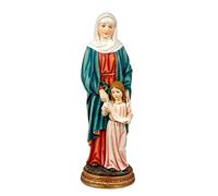 Inmaculada Romero IR Sainte Anne avec Vierge Marie Fille Figurine 30 cm. Patronne des Grands-Parents Image résine Socle