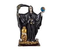 Inmaculada Romero IR Sainte Mort Noire avec Boule Figurine 30 cm. Image en résine