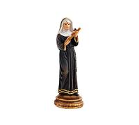 Inmaculada Romero IR Sainte Rita Figurine 14 cm Résine Croix Crucifix Mains Patronne Causes Impossibles Socle Décoration