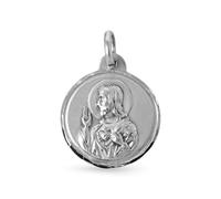 Inmaculada Romero IR Scapulaire Sacré-Cœur de Jésus Vierge du Carmen Argent massif 925 20 mm.