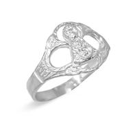 Inmaculada Romero IR Vierge Bague Tíscar en argent massif 925, tête de 11 mm de large. Saint patron de Quesada