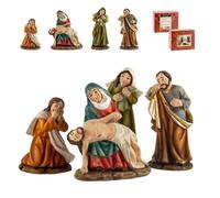 Inmaculada Romero IR Vierge des Piedas Fils Jésus Christ 4 Figures 8 Cm. Set en Résine Pâques