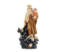 Inmaculada Romero IR Vierge du Carmen, Figurine De Marin, 22 Cm, Sainte Patronne des Marins, Image en Résine
