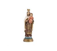 Inmaculada Romero IR Vierge du Carmen, Statuette De 15 Cm, Sainte Patronne des Marins, Image en Résine avec Socle