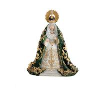 Inmaculada Romero IR Vierge Esperanza Macarena Sevilla Figurine 15 cm. Résine Socle Image Semaine Sainte