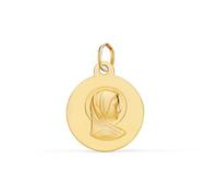 Inmaculada Romero IR Vierge Médaille María Francesa en or 9 carats, 16 mm, teintée