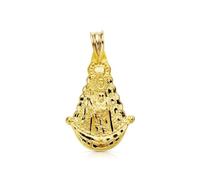 Inmaculada Romero IR Vierge Médaille pendentif en or 9 carats del Rocío avec gravure de 26 mm