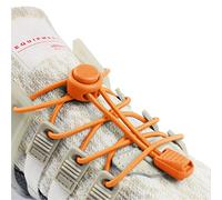 INMAKER Lacets Élastique, Lacets Chaussures Autobloquants Sans Laçage 120CM Pour Unisexe Enfants Adultes Orange