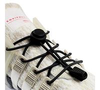 INMAKER Lacets Élastique, Lacets Chaussures Autobloquants Sans Laçage 120CM Pour Unisexe Enfants Adultes Noir