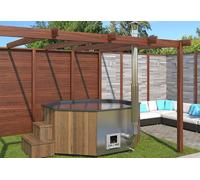Inmedias Res. Spa d’extérieur en bois 10 places Delux 240 XL Mulliking - DELUX 240 “XL MULLIKING” + insulated cover