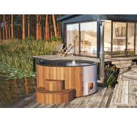 Inmedias Res Spa d’extérieur en bois avec poêle intégré 6 places Delux Tub 220 - DELUX TUB 220 BIG