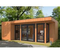 Inmedias Res. Studio de jardin en bois d’épicéa brut Hans - 21,5 m² - Element house HANS