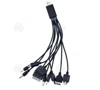 INN® 10 en 1 câble chargeur universel alimentation connecteurs rétractable USB charge rapide téléphone multicanal compatible smartph