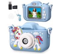 INN Appareil photo enfant 96Mpx carte 128Go lecteur de cartes double caméra avant et arrière enregistrement vidéo divers filtres