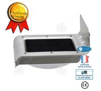Inn® Applique Murale Fonction Solaire Semi-Lumineuse Lampe Solaire D'extérieur Lampe À Capteur De Corps Humain Applique Murale Solai Blanc