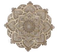 INN Applique murale mandala en bois 10W charge USB gravé à la mandala night light pour la décoration de salle de yoga à la maison