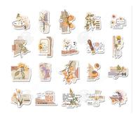 INN Autocollants 40 feuilles stickers scrapbooking vintage exquis album photo carnet déco autocollants pour les mains fleurs