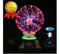 Inn Balle Statique À Induction 8 Pouces Lightning Magic Ball Boule De Plasma Légère Boule Magique Tactile Multicolore