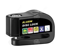 INN Bloque disque en alliage 8x3,6x5cm 110DB avec 2 clés et 6 piles étanche moto bloque disque mini U antivol moto homologué SRA