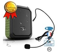 INN® Bluetooth amplificateur de Voix 18W avec Banque Filaire Casque Casque étanche Bluetooth Haut-Parleur Rechargeable Banque d