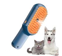 INN Brosse chien chat à vapeur 2 en 1 18x6x4,7 cm brosse chien chat à vapeur utilisation humide et sèche anti-mouches brosse pour