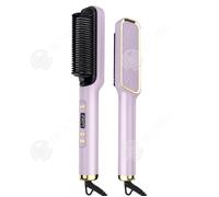 INN Brosse lissante pour cheveux 220v 15 vitesses de réglage température affichage de température LCD Ions négatifs brosse