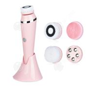 INN Brosse nettoyante visage 4 en 1 brosse démaquillante pour nettoyer les pores, brosse nettoyante à poils doux en silicone