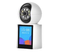 INN Camera surveillance wifi intérieure 3mp 360 degrés PTZ rotation 50m vision nocturne IR audio bidirectionnel caméra de