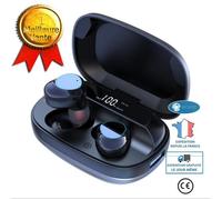 INN® Casque Bluetooth sans fil G16 Appel binaural stéréo 5.0 Affichage LED avec affichage numérique du compartiment de charge