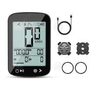 INN Compteur de vitesse étanchéité IPX7 ordinateur de vélo GPS intelligent rétroéclairage 30 s automatique léger et portable noir